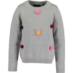 Blue Seven - Sweter dziecięcy 92-128 cm. Niebieskie swetry dziewczęce z bawełny, z okrągłym kołnierzem, krótkie. W wyprzedaży za 49,90 zł.