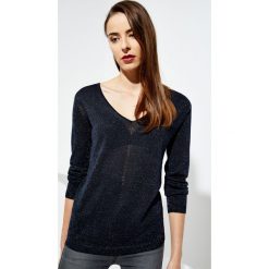 Sweter z nitką metalic. Swetry damskie Moodo, xs, bez wzorów, bez rękawów, bez kaptura. Za 19,99 zł.