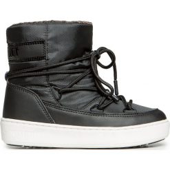Buty MOON BOOT PULSE JR GIRL NYLON WP Czarny. Czarne buty dziewczęce zimowe marki Moon Boot, bez zapięcia. W wyprzedaży za 252,00 zł.