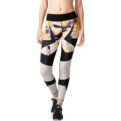 Legginsy sportowe damskie: Adidas Legginsy WOW Tight Drop 1 czarno-białe r. L (AP9532)