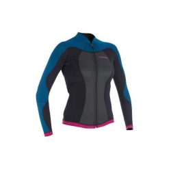Top długi rękaw 500 z neoprenu 2 mm damski. Czarne topy damskie OLAIAN, m, bez wzorów, z poliesteru, z długim rękawem. Za 169,99 zł.