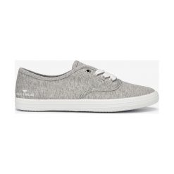 Tom Tailor Tenisówki Szary. Szare trampki i tenisówki damskie Tom Tailor, bez wzorów, z materiału, bez zapięcia. Za 130,95 zł.