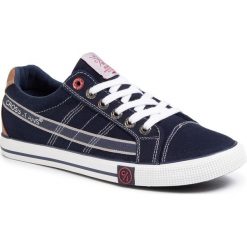 Tenisówki CROSS JEANS - FF1R4044C Navy. Niebieskie półbuty męskie Cross Jeans, na co dzień, bez wzorów, z jeansu, eleganckie, bez zapięcia. Za 129,00 zł.