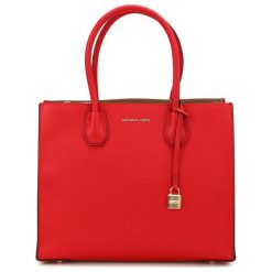 Michael Kors Torebka Czerwona. Czerwone torebki klasyczne damskie marki Michael Kors, bez wzorów, przez ramię, bez dodatków. Za 1529,00 zł.
