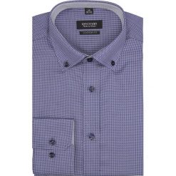 Koszula bexley 2573 długi rękaw custom fit granatowy. Niebieskie koszule męskie Recman, m, bez wzorów, bez kołnierzyka, z długim rękawem. Za 159,00 zł.