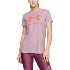 Under Armour Sportstyle Classic Koszulka Fioletowy. Fioletowe koszulki damskie m, z nadrukiem, z bawełny. Za 119,95 zł.
