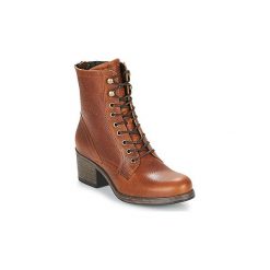 Botki Bullboxer TALEMA. Szare botki damskie marki Bullboxer, z materiału, na sznurówki. Za 439,00 zł.