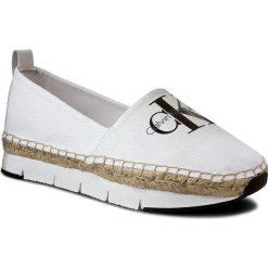 Espadryle CALVIN KLEIN JEANS - Genna R3768 White. Białe espadryle damskie Calvin Klein Jeans, z aplikacjami, z jeansu, bez obcasa, na płaskiej podeszwie. Za 459,90 zł.