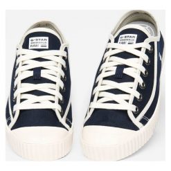 G-Star Raw - Tenisówki. Niebieskie trampki i tenisówki damskie G-Star RAW, bez wzorów, z materiału, bez zapięcia. W wyprzedaży za 239,90 zł.