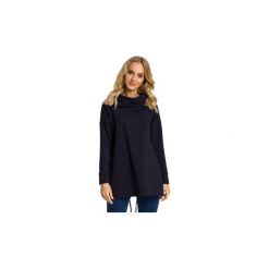 Bluzy Moe M344 Bluza oversize z kominem i kieszeniami. Czarne bluzy damskie marki Moe, l. Za 99,00 zł.