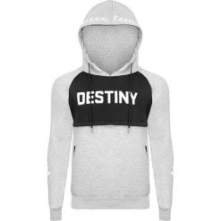 Bluza męska z kapturem szara Recea. Szare bluzy męskie Recea, xl, z napisami, z bawełny, z kapturem, bez rękawów, z kapturem. Za 56,77 zł.