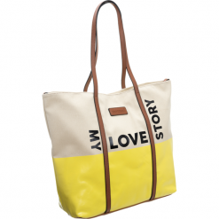 Torebka damska duży shopper bag Monnari 1740 żółta - żółty. Żółte torby damskie na zakupy Monnari, bez wzorów, ze skóry ekologicznej, bez dodatków. Za 139,99 zł.