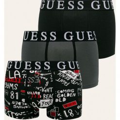 Guess Jeans - Bokserki (3-pack). Czerwone bokserki męskie Guess Jeans, z aplikacjami, z elastanu. Za 179,90 zł.