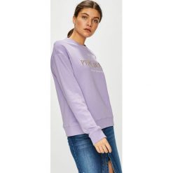 Pepe Jeans - Bluza Celi. Fioletowe bluzy damskie s, z nadrukiem, z bawełny. W wyprzedaży za 179,90 zł.