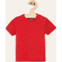 Tommy Hilfiger - T-shirt dziecięcy 74-176 cm. Niebieskie t-shirty chłopięce TOMMY HILFIGER, bez wzorów, z bawełny, bez rękawów. W wyprzedaży za 59,90 zł.