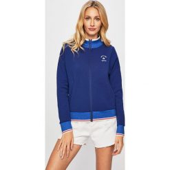 Scotch & Soda - Bluza. Niebieskie bluzy damskie Scotch & Soda, s, z aplikacjami, z elastanu, bez rękawów, bez kaptura. Za 499,90 zł.