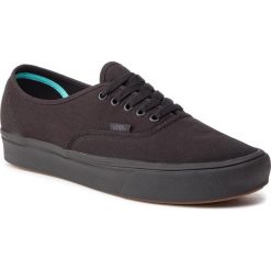 Tenisówki VANS - Comfycush Authent VN0A3WM7VND1 Black/Black. Czarne półbuty damskie Vans, na co dzień, bez wzorów, z gumy, bez zapięcia. W wyprzedaży za 219,00 zł.