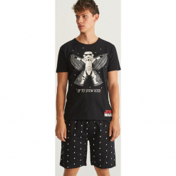 Piżama Star Wars - Czarny. Czarne piżamy męskie marki Reserved, l, z motywem z bajki. Za 79,99 zł.