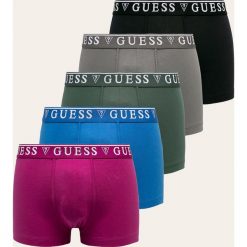 Guess Jeans - Bokserki (5-pack). Czarne bokserki męskie Guess Jeans, z aplikacjami, z elastanu. W wyprzedaży za 179,90 zł.