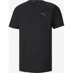 Puma Heather T-shirt Czarny. Czarne podkoszulki męskie Puma, l, z nadrukiem, z bawełny, bez kołnierzyka, krótkie. Za 119,95 zł.