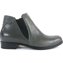 BOTKI DAMSKIE ESC 1446 SZA. Botki damskie ESCOTT, ze skóry, bez obcasa, bez zapięcia. Za 159,00 zł.