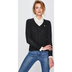 Polo Ralph Lauren - Sweter. Czarne swetry klasyczne damskie marki Polo Ralph Lauren, s, z bawełny, polo. Za 619,90 zł.