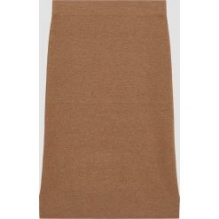 Spódnica w kolorze jasnobrązowym. Pomarańczowe spódniczki damskie Rodier, xl, z wełny, klasyczne, z standardowym stanem, midi. W wyprzedaży za 169,95 zł.
