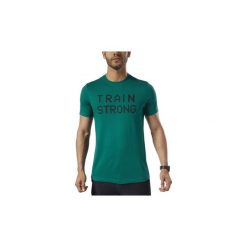 T-shirty z krótkim rękawem Reebok Sport Koszulka Graphic Series Train Strong. Szare koszulki męskie Reebok Sport, s, bez wzorów, sportowe, bez kołnierzyka, z krótkim rękawem, krótkie. Za 69,95 zł.