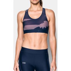 Biustonosze sportowe: Under Armour Biustonosz Armour Mid Printed fioletowo-różowy r. L (1307967-980)