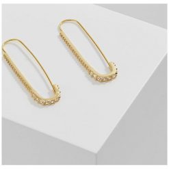 Kolczyki damskie: CZ by Kenneth Jay Lane ROUND EAR PIERCED Kolczyki goldcoloured