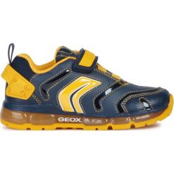 Geox tenisówki chłopięce świecące Android 24 niebieskie. Niebieskie buty chłopięce sportowe Geox, bez zapięcia. Za 259,00 zł.