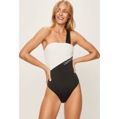 Calvin Klein Jeans - Strój kąpielowy. Czarne stroje kąpielowe damskie Calvin Klein Jeans, s, z nadrukiem, z elastanu. Za 399,90 zł.