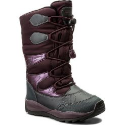 Kozaki dziewczęce: Śniegowce GEOX – J Orizont B G.Abx C J742BC 0FU50 C7357 Dk Burgundy