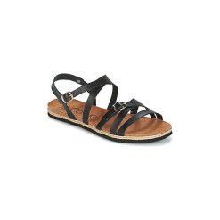 Sandały Casual Attitude ILMEM. Czarne sandały damskie marki Casual Attitude, bez wzorów, casualowe, bez obcasa, bez zapięcia. Za 149,00 zł.