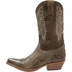 Kentucky's Western Kowbojki i obuwie motocyklowe tint/olive. Zielone botki męskie Kentucky's Western, bez zapięcia. Za 839,00 zł.