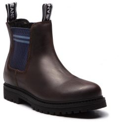 Sztyblety TOMMY JEANS - Outdoor EM0EM00139 Coffee 211. Pomarańczowe sztyblety męskie marki Tommy Jeans, z jeansu, bez zapięcia. W wyprzedaży za 419,00 zł.
