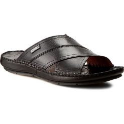 Klapki PIKOLINOS - 06J-5434 Black. Czarne klapki męskie Pikolinos, ze skóry, bez zapięcia. W wyprzedaży za 279,00 zł.