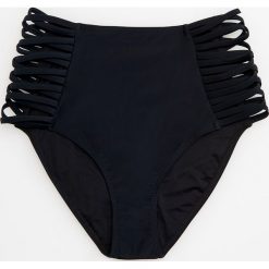 Bielizna damska: Dół od bikini z wycięciami z boku - Czarny