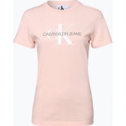 Calvin Klein Jeans - T-shirt damski, różowy. Czerwone t-shirty damskie marki Calvin Klein Jeans, s, z nadrukiem, z bawełny. Za 179,95 zł.