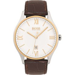 Hugo Boss Zegarek Brązowy Srebrny. Szare zegarki męskie HUGO BOSS, srebrne. Za 1027,95 zł.