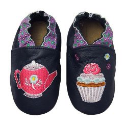 Buciki niemowlęce: Skórzane buty niemowlęce „Sweat Tea” w kolorze granatowym