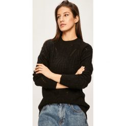 Answear - Sweter. Czarne swetry damskie ANSWEAR, s, bez wzorów, z elastanu, bez rękawów, bez kaptura. W wyprzedaży za 59,90 zł.
