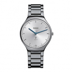 RABAT ZEGAREK RADO TRUE THINLINE R27 972 10 2. Szare zegarki męskie RADO, srebrne. W wyprzedaży za 7270,00 zł.