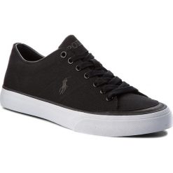 Tenisówki POLO RALPH LAUREN - Sherwin 816713485001 Black. Czarne trampki męskie marki Polo Ralph Lauren, z gumy. W wyprzedaży za 259,00 zł.