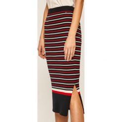 Tommy Hilfiger - Spódnica. Spódniczki damskie TOMMY HILFIGER, s, bez wzorów, z bawełny, maxi, ołówkowe. Za 539,90 zł.