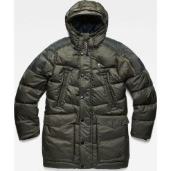 G-Star Raw - Kurtka puchowa. Szare płaszcze męskie G-Star RAW, s, bez wzorów, z poliesteru, retro, długie, z kapturem. Za 1149,00 zł.