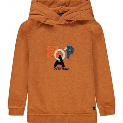 Bluza w kolorze pomarańczowym. Brązowe bluzy chłopięce marki Marc O'Polo Junior, z aplikacjami, z bawełny. W wyprzedaży za 105,95 zł.