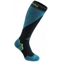 Bridgedale Skartpety Narciarskie Męskie Ski Midweight+ Black/Green/843 M. Czarne skarpetki męskie Bridgedale, bez wzorów, z wełny. W wyprzedaży za 79,00 zł.