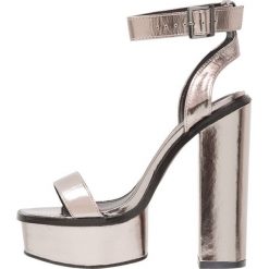 Sandały damskie: Public Desire VALENCIA Sandały na obcasie pewter metallic