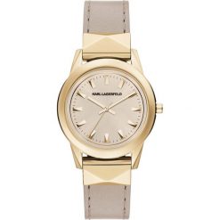 Zegarek KARL LAGERFELD - Labelle Stud KL3807 Beige/Gold. Brązowe zegarki damskie KARL LAGERFELD. Za 1065,00 zł.
